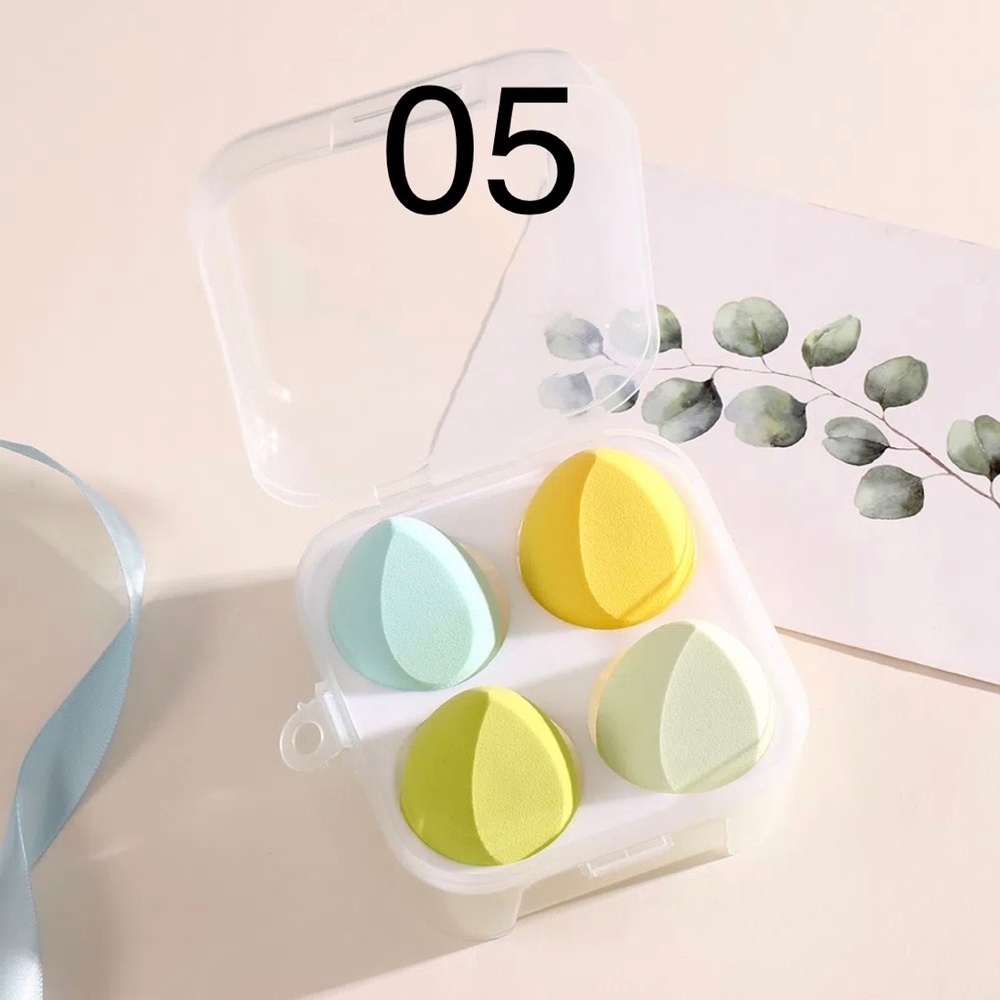 4 Pcs Beauty Makeup Sponge Eggs In Box Flawless For Creams, Powders & Liquids - Picture 7 of 11